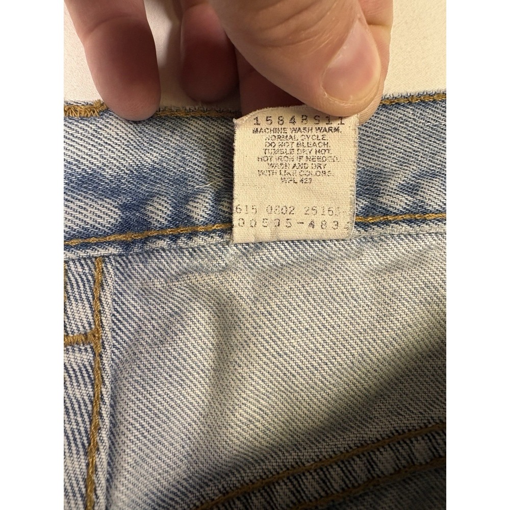 Vintage Levis 505 Blue Jeans Size 33 x 30 June 2002 Made In Colombia Red Tab - Picture 8 of 16